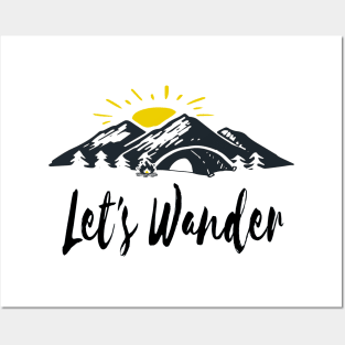 Let's Wander Posters and Art